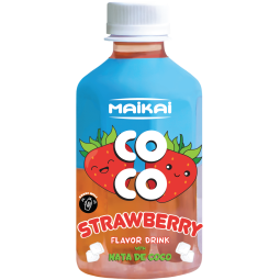MAIKAI STRAWBERRY FLAVOUR DRINK WITH NATA DE COCO 280ML X 24 PCS