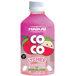 MAIKAI LYCHEE FLAVOR DRINK WITH NATA DE COCO 280ML X 24 PCS