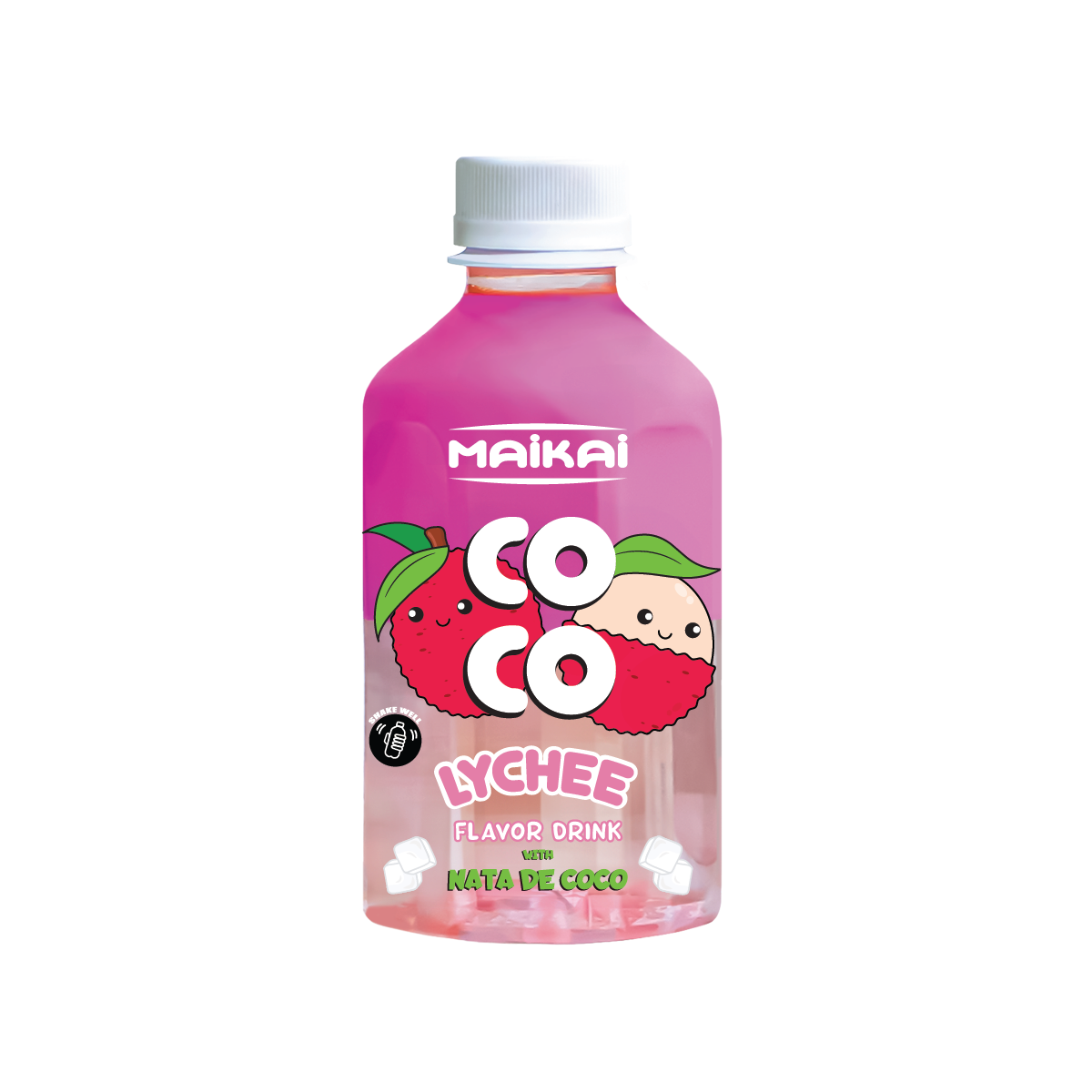 MAIKAI LYCHEE FLAVOR DRINK WITH NATA DE COCO 280ML X 24 PCS