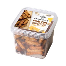 PRAETUD LEIVAKESED JUUSTU JA KÜÜSLAUGU MAITSEGA 300G X 12 TK