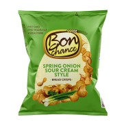 BON CHANCE BREAD CRISPS WITH SOUR CREAM FLAVOUR AND SPRING ONION SEASONING MIX 60 G X 40 PCS