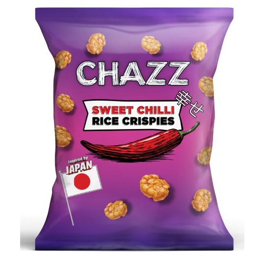 ЖАРЕНЫЕ РИСОВЫЕ СНЕКИ CHAZZ СО ВКУСОМ СЛАДКОГО ЧИЛИ 100Г X 14 ШТ