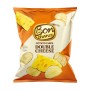POTATO CHIPS BON CHANCE DOUBLE CHEESE FLAVOUR 130G X 15 PCS