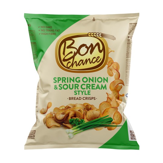 BON CHANCE LEIVAKRÕPSUD HAPUKOORE JA ROHELISE SIBULA MAITSEGA 120 G X 24 TK
