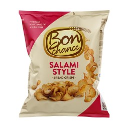 BON CHANCE BREAD CRISPS WITH SALAMI FLAVOUR SEASONING MIX 120 G X 24 PCS