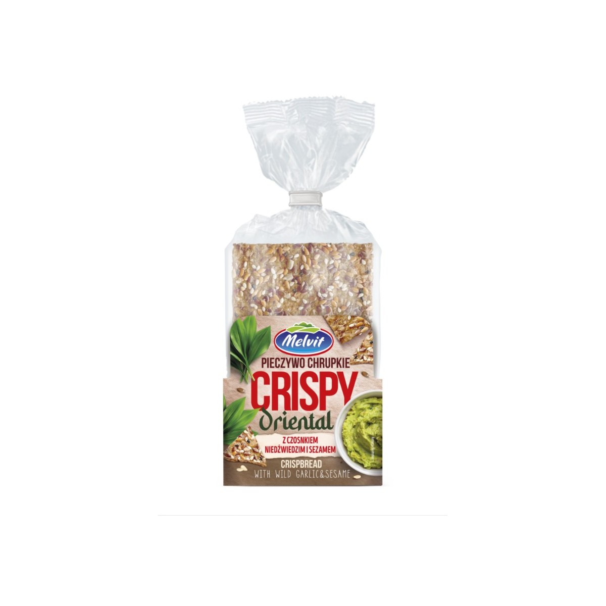 CRISPY ORIENTAL BREAD MELVIT WITH GARLIC 130G X 10 PCS