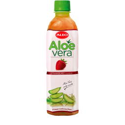 АЛЕО АЛОЭ ВЕРА НАПИТОК СО ВКУСОМ КЛУБНИКИ 0,5 Л X 24 ШТ