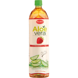 ALEO ALOE VERA DRINK WITH STRAWBERRY FLAVOUR 1,5 L X 12 PCS