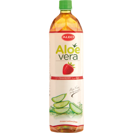 ALEO ALOE VERA DRINK WITH STRAWBERRY FLAVOUR 0,5 L X 24 PCS